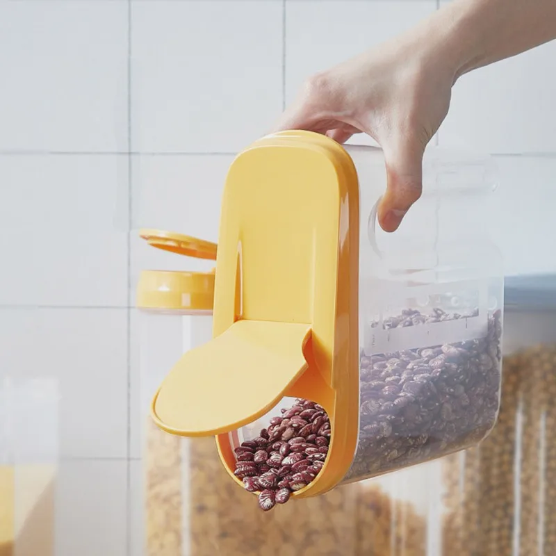 Кухонная коробка для хранения продуктов, многозерновые банки, бак для хранения зерна, бытовые сухие товары, герметичные банки для кухни