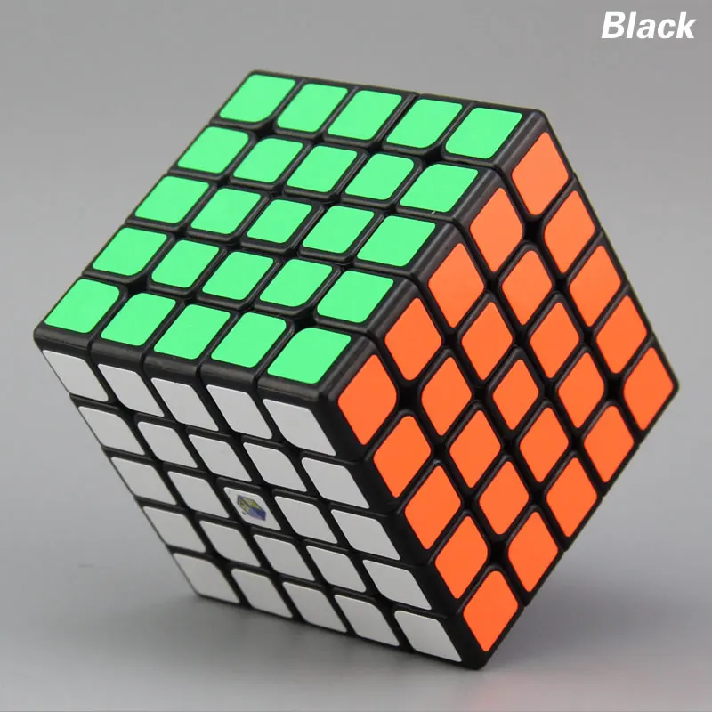 YuXin фиолетовый Kylin 5x5x5 волшебный куб чжишэн Единорог 5x5 Скорость твисти головоломки Развивающие игрушки для детей - Цвет: Black