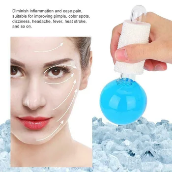 

2pcs Facial Massage Globe Facial Cooling Globe Ball Beauty Face Neck Massage Tool MH88