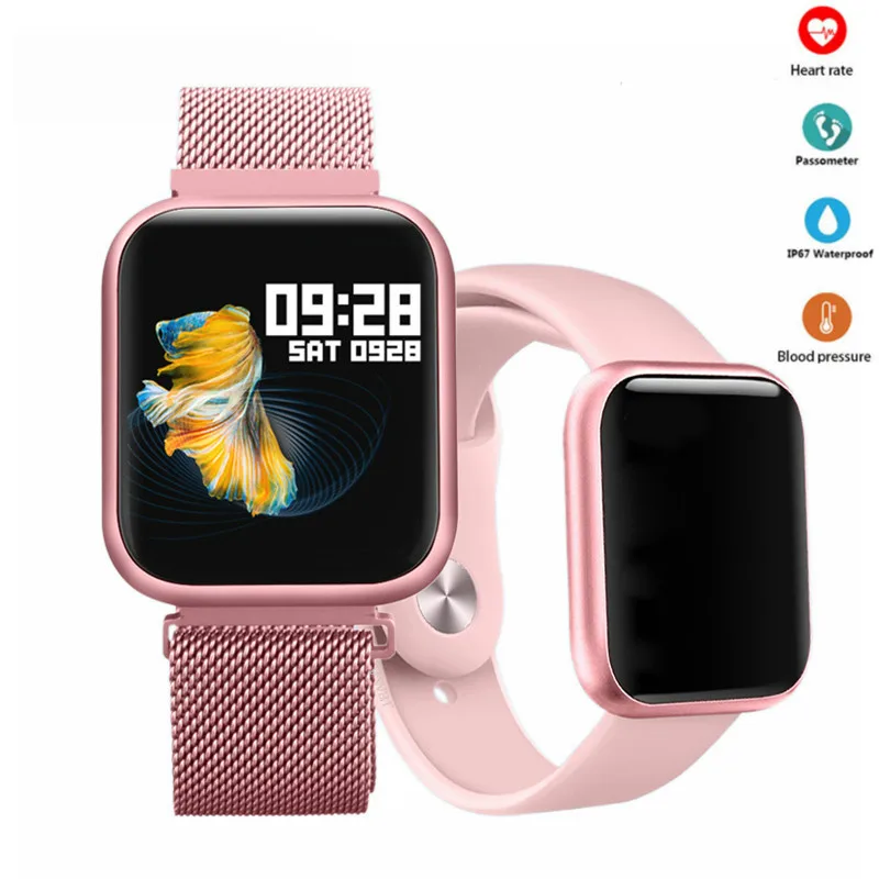 

2019 T80 smart watch with Full touch screen IP68 Waterproof smartwatch for men women Heart Rate Monitor for xiaomi & Apple