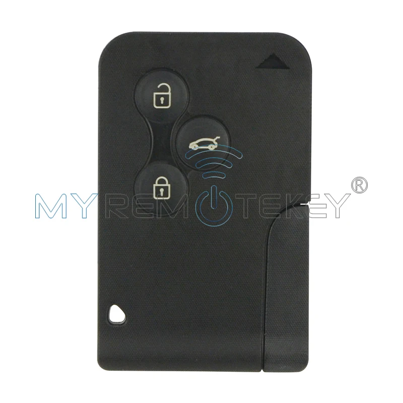 

Smart key card 3 buttons 433mhz PCF7947 with key insert together for Renault Megane intelligent card