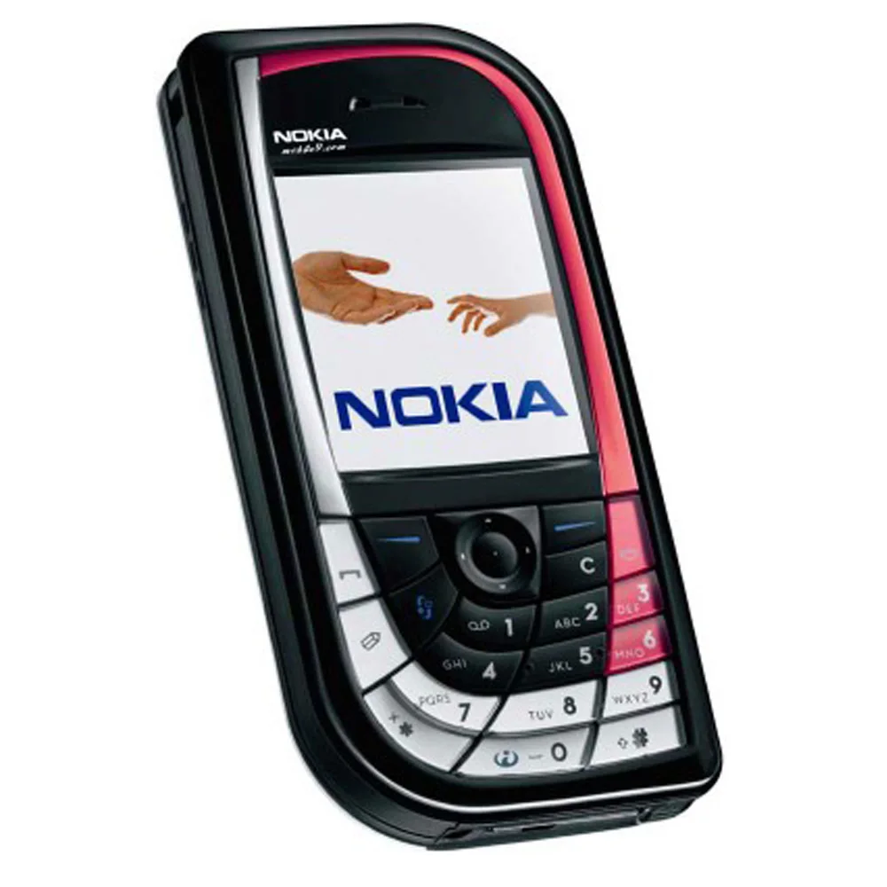 Nokia 7610 Mobile Phone | GSM Tri-Band | Black/Red | Bluetooth | 2