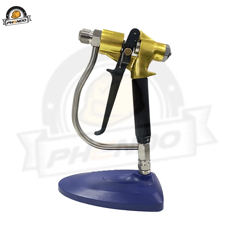 PHENDO 에어리스 페인트 분무기 건, 헤비 듀티 4 핑거, 7200psi XHD 팁, 가드 포함, 필터 없는 WIWA 타입 건, 신제품