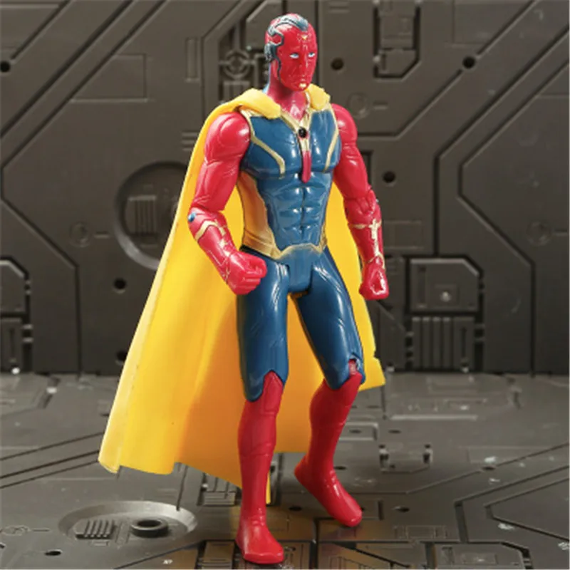 Marvel Мстители 3 бесконечные войны фильм Аниме Супергерои Капитан Америка Железный человек Человек-паук Халк Тор супергерой фигурка игрушки - Цвет: Vision