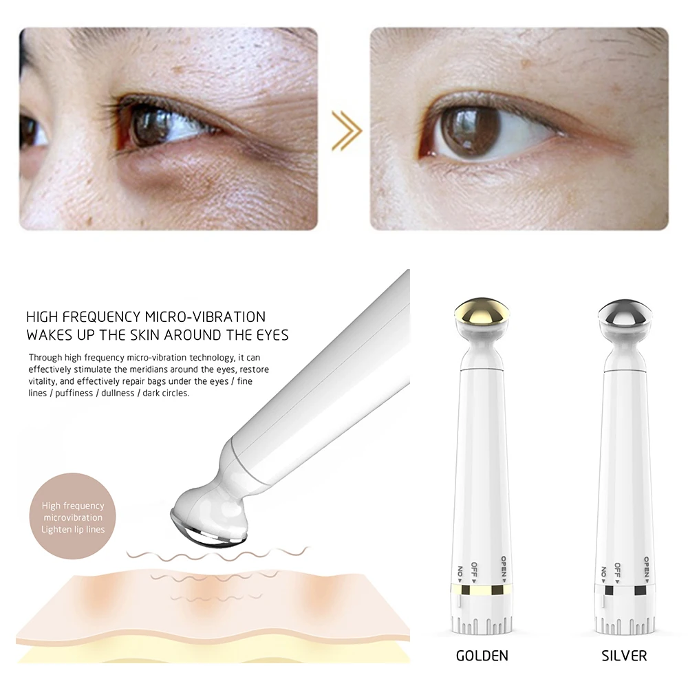 

HNKMP Electric Vibration Eye Face Massager Anti-aging Anti-wrinkle Promote Nutrition Puffiness Removal For Eye Fatigue