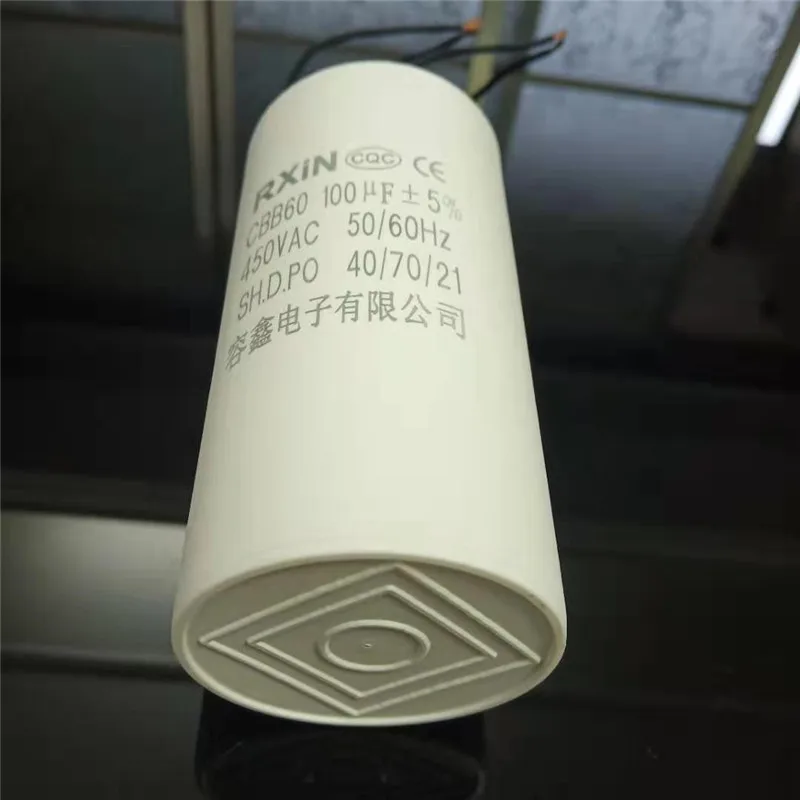CBB60 450V AC 100 мкФ двигатель ходовой конденсатор серии AC водяной насос пусковой конденсатор моторный Конденсатор Пусковой конденсатор