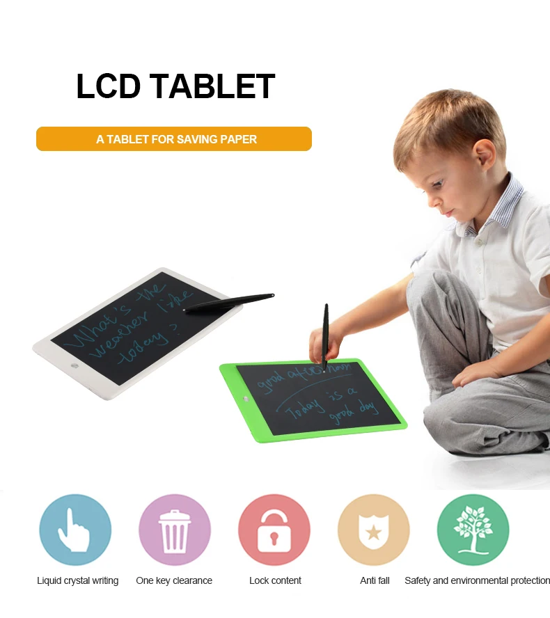 10 дюймов цифровой чертежная доска планшеты дети и взрослые замок lcd красочное письмо от руки Pad ультра-тонкий графический планшет
