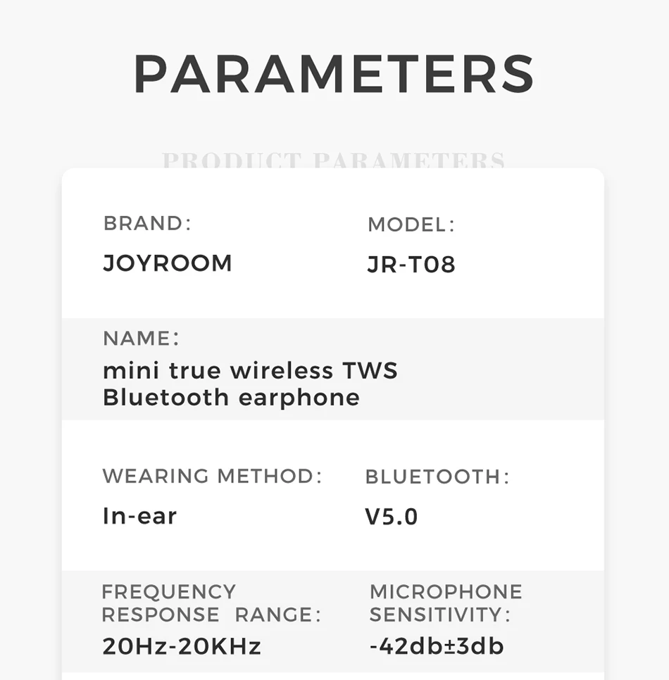 Joyroom TWS наушники Bluetooth 5,0 беспроводные наушники спортивные 3D стерео звук вкладыши с микрофоном и зарядным устройством