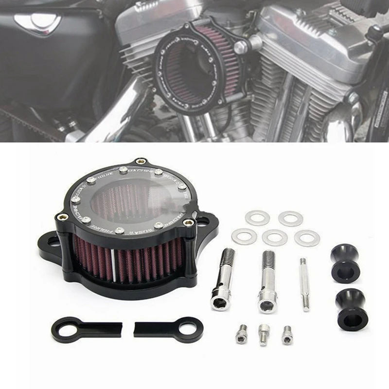 Motorcycle Air Cleaner Intake Filter System Accessories For Harley-Davidson  Sportster 883 1200 1991-2016 Iron 883 2009-2016 - AliExpress