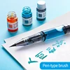 Chinese Transparent Beauty Calligraphy Ink Brush Pen Water Brush Refillable Ink Pen Art Supplies Writing Signature Tools Gift 2