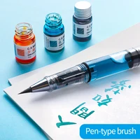 Chinese Transparent Beauty Calligraphy Ink Brush Pen Water Brush Refillable Ink Pen Art Supplies Writing Signature Tools Gift 2