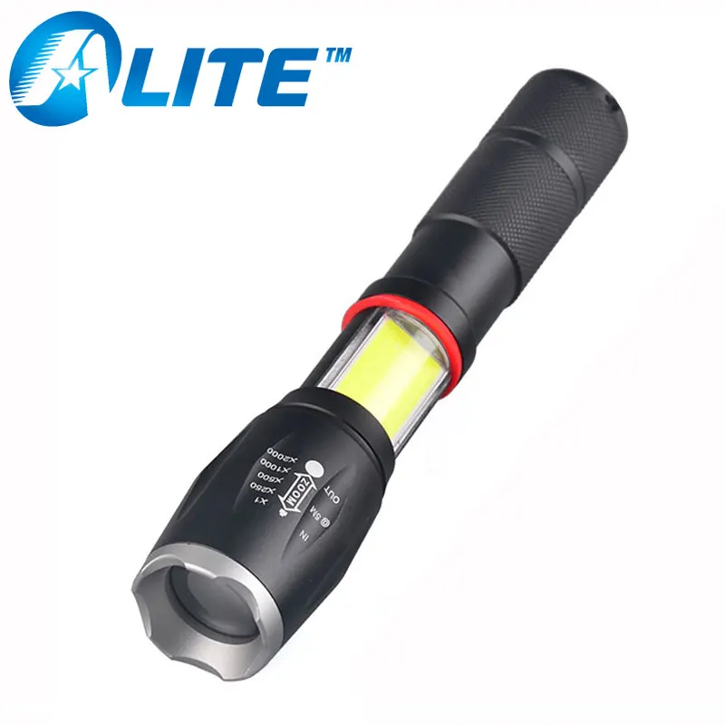 

TMWT Portable Camping Working Inspection light CREE XML T6 & COB LED Flashlight Hand Torch lamp with Magnet