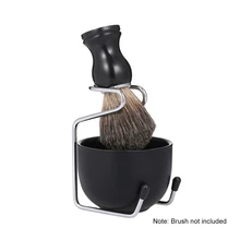 Мужской набор инструментов для бритья, набор для чистки волос на лице, набор для ванной комнаты из нержавеющей стали, чаша для мыла, подставка, база, мужские аксессуары для бритья