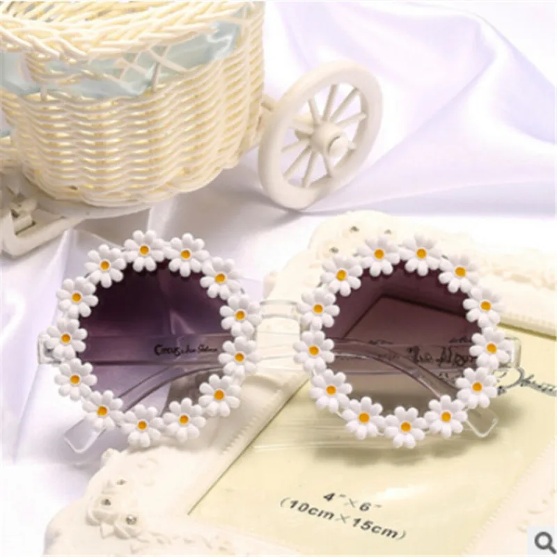 Gafas De Sol para niños y niñas, lentes De Sol con protección UV 400, con diseño De margaritas y flores