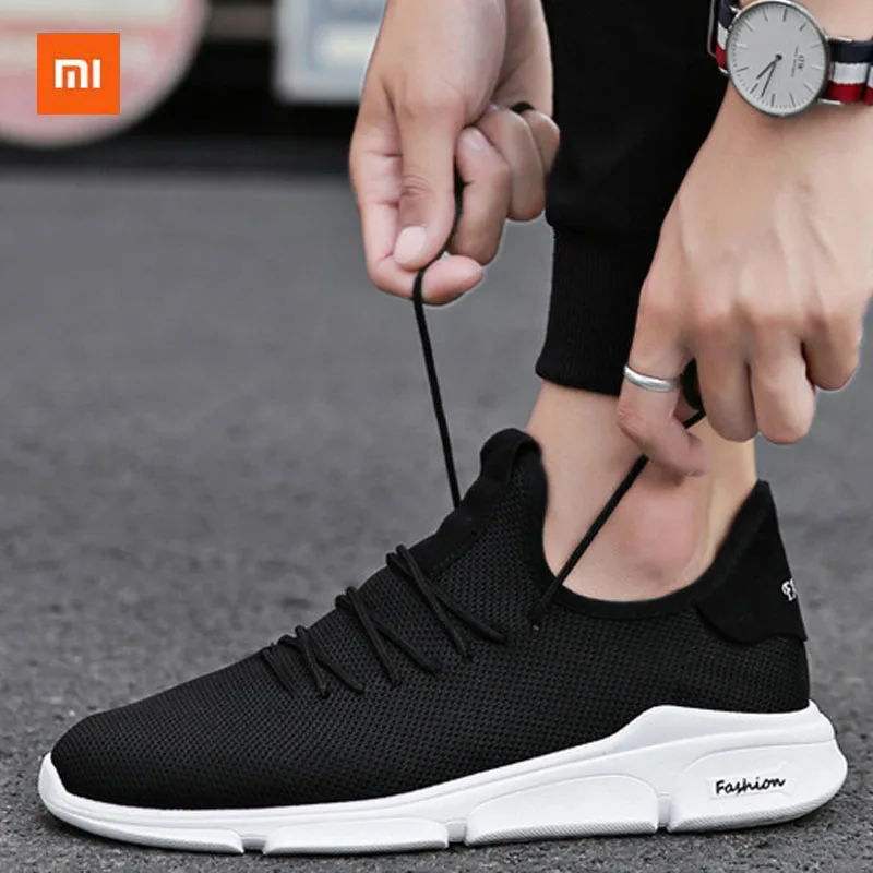 Новинка; Xiaomi Mijia Youpin; повседневная обувь для бега; сетчатые воздухопроницаемые кроссовки; Белая обувь; универсальная обувь для мужчин; 3 цвета