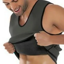 Мужской жилет для похудения, корсет, полиэстер, сауна, Корректирующее белье для тела, спортивная одежда, AIC88