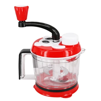 

1.5L Kitchen Manual Cutting Machine Mixer Hand-Cranked Meat Pepper Grinder Vegetable Chopper Machine Meat Grinder Stainless Stee