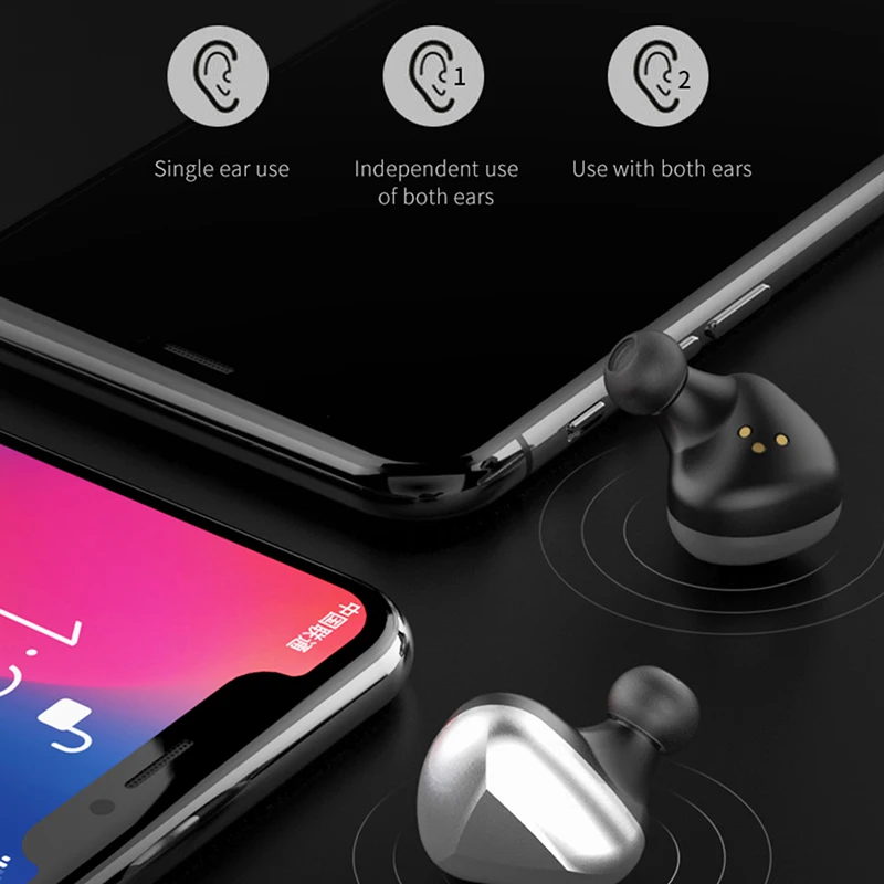 T50 TWS беспроводные Bluetooth наушники 6D стерео гарнитура с шумоподавлением зарядным