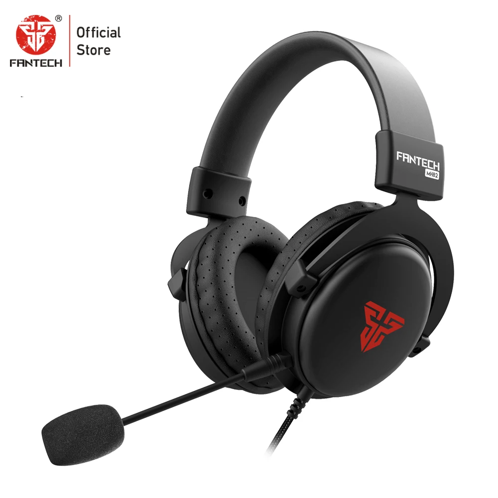 

FANTECH MH82 3.5MM Plug Earphones With Microphone Can Be Removed Wired Gaming Headset Ultralight Profession Headphones Gamer