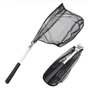 

Triangle Frame Portable Mini Landing Net Fishing Aluminum Alloy Tube Folding
