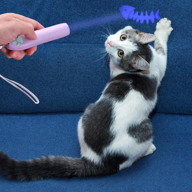 Котёнок Кот Игрушка светодиодный лазерный указатель светильник ручка Лазерная Игрушка для кошки котенок мышь следа тени терзания товары для кошек товары для домашних животных