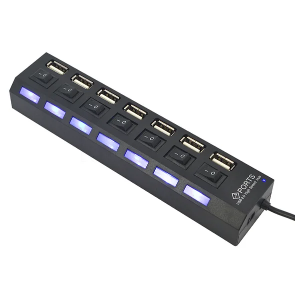 White 7 HUG Usb-хаб 4/7/12 Порты и разъёмы расширитель адаптер USB 3,0 концентратор Мульти USB разветвитель 2,0 хаб 3 концентратор 3,0 несколько USB3.0 сетевой концентратор USB кард-ридер для ПК - Цвет: White 7 HUG