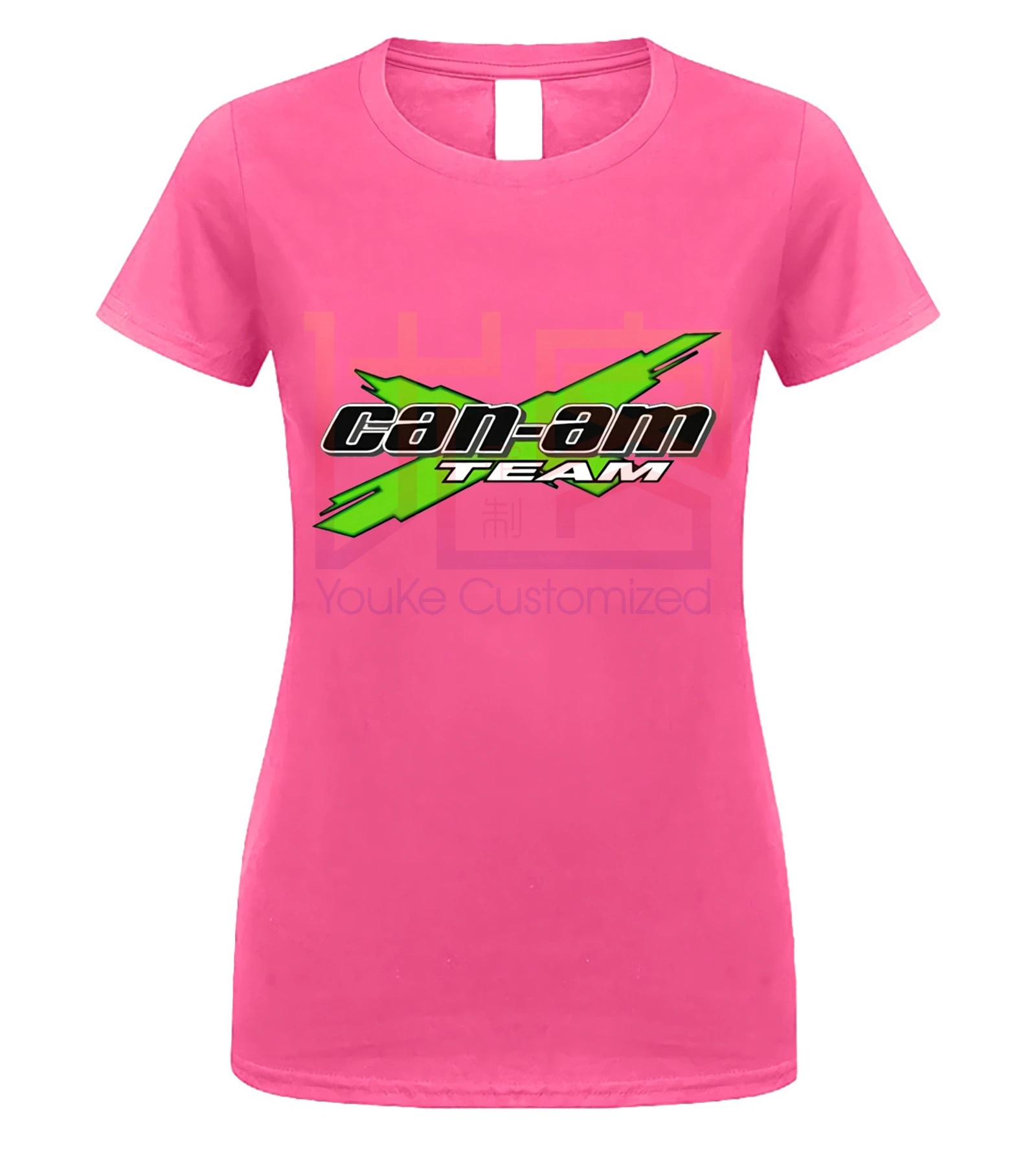 women pink CAN AM Logo BRP ATV Renegade UTV футболка Новинка Мужская Футболка размер S до 3XL - Цвет: women pink