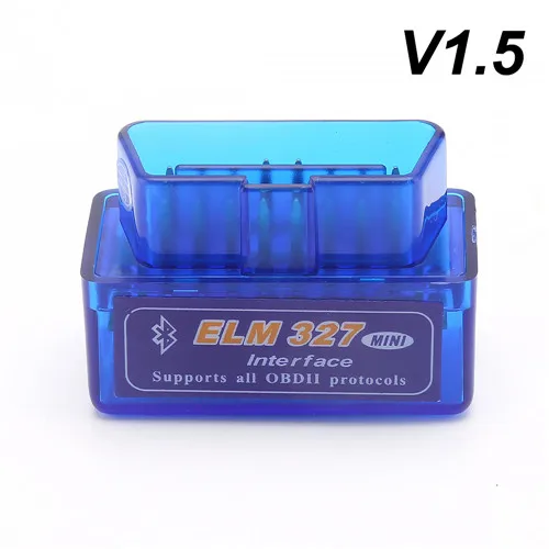 V1.5-Blue V2.1 V1.5 Мини obd2 сканер ELM327 OBD2 Bluetooth автоматический сканер OBDII 2 автомобиля ELM 327 Тестер диагностический инструмент для Android Windows - Цвет: V1.5-Blue