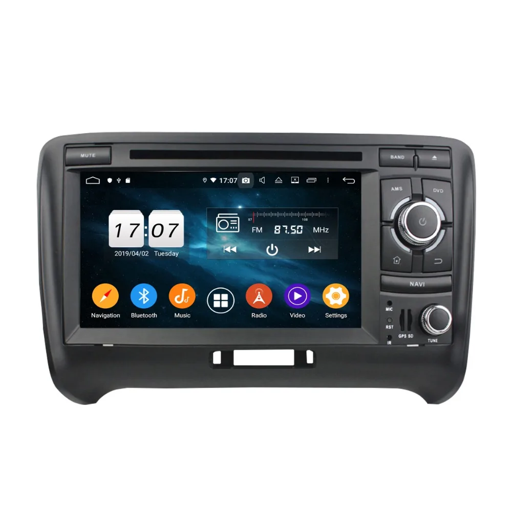 2 din Android 9,0 мультимедийный плеер для Audi TT 2006 2007 2008 2009 2011 2012 2013 с Автомобильный dvd-плеер головное устройство с радио игроков