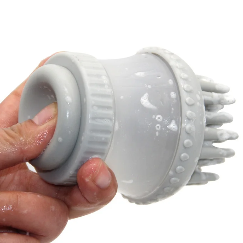 

New Multifunctional Round Dog Bath Massage Brush Dog Bath Liquid Storage Pet Cleaning Beauty Tools Pet Supplies