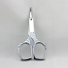 Многофункциональный косметический ножницы из цинкового сплава для бровей Маникюрный Инструмент Серебристые острые прочные ножницы