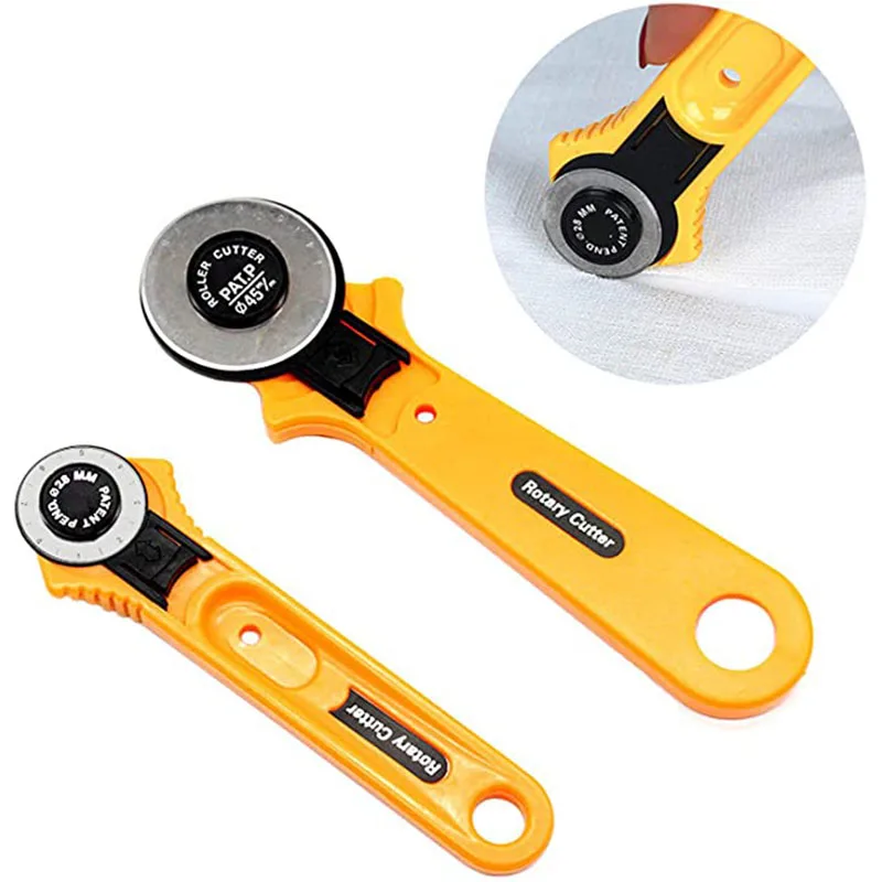 

45/28MM Leather Craft Rotary Cutter Leather Cutting Tool Fabric Cutter Circular Blade DIY Patchwork Sewing Quilting Fit Cut