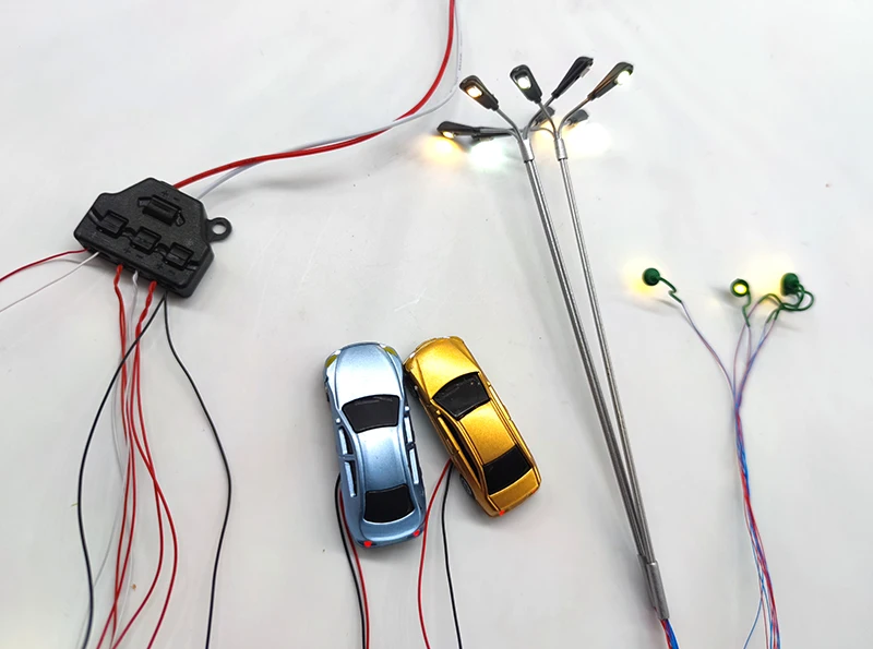 3/6 Ports Distribution,Port Sharing Box/Railway Railroad Layout/Train Layout Port Hub for Scale Model Lghts Connection Diaroma