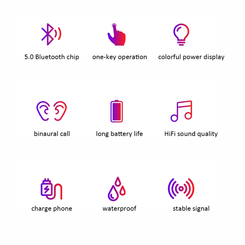 Беспроводные Bluetooth наушники 5,0 наушники спортивные мобильные наушники TWS проводом Bluetooth наушники стерео гарнитура с микрофоном для Apple