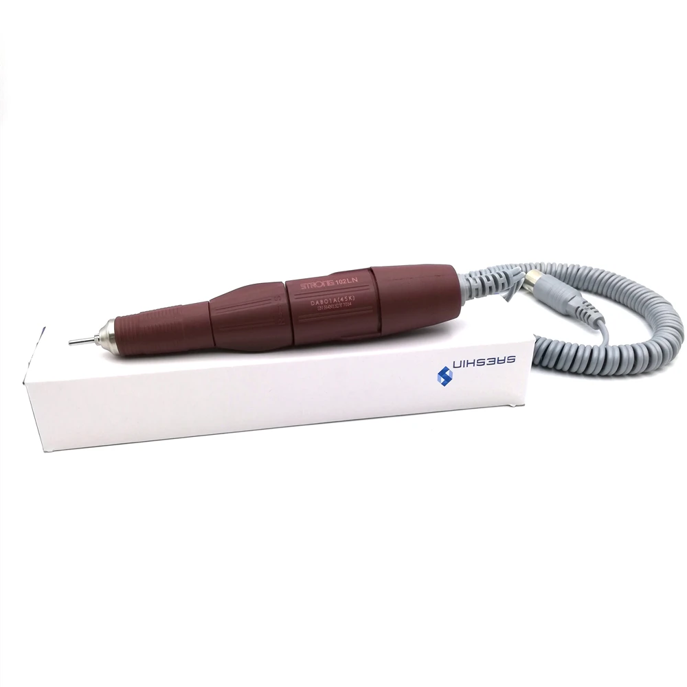 Micromotor Handpiece 102LN 45000RPM For Strong 210 90 204 207 Marathon Control Box Electric Manicure Drill Pen Manicure Handle electric nail drill electric nail grinder electric motor