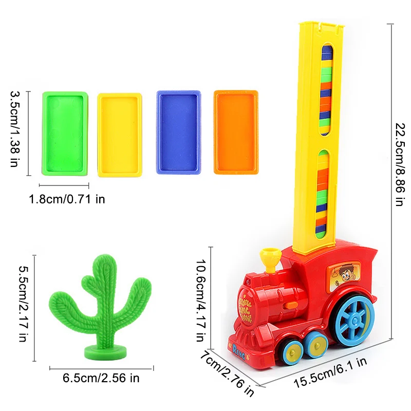 Домино набор игрушек-поезд, ралли Электрический поезд модель с, 60 шт. Красочные игры домино строительные блоки автомобиль грузовик автомобиль укладки
