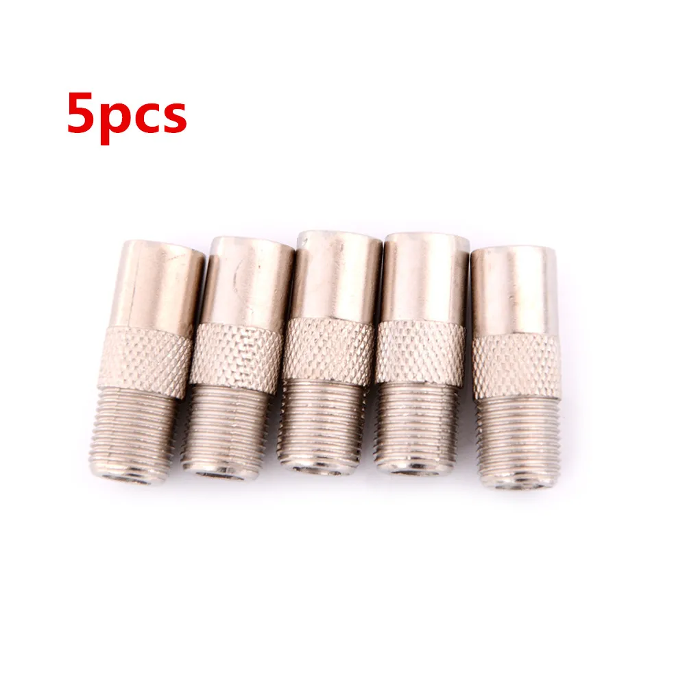 

5 Pcs Aluminium Alloy F type Socket to Coax RF IEC Aerial Plug Male Adapter Twist On Connector