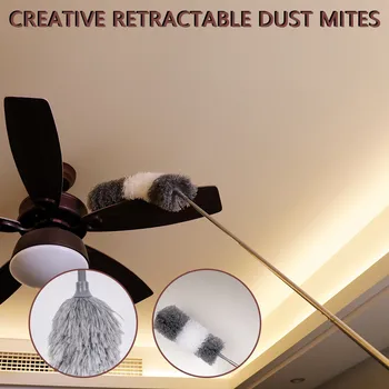 

Retractable Clean Brush Soft Duster Brush Anti Dusting Brush telescopic Home Cleaning Removal dust Hand Brush Towel Cleaner#30