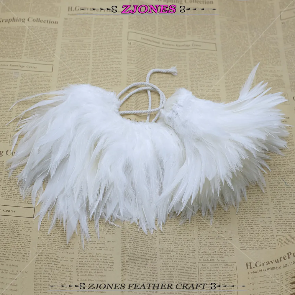Белый Coque перо петух Седло Hackle Strung 6 8 &quotнатуральная курица отделка из перьев