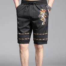 Горячие Короткие брюки летние мужские повседневные тонкие однотонные пляжные черные шорты