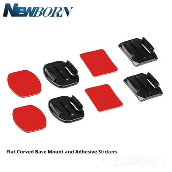 

SHOOT Flat Curved Base Mount and Adhesive Stickers Mount for GoPro Hero 7 5 6 Xiaomi Yi 4K Sjcam Sj4000 Go Pro Hero 6 Accessory