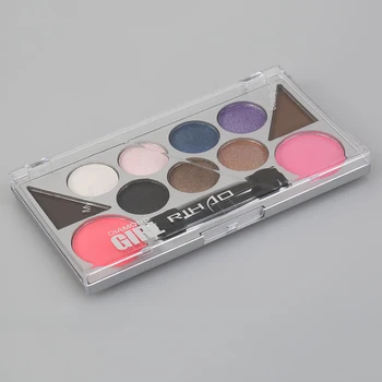 

Professional Woman Makeup RIHAO 6 Color Eyeshadow Palette With 2 Color Eye Powder And 2 Color Blush Combination In One Set