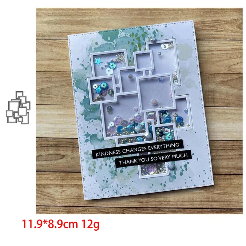 

Geometry Metal Cutting Dies Scrapbooking Craft Mold Cut Die Stencil Handmade Paper Card Make Template New Design