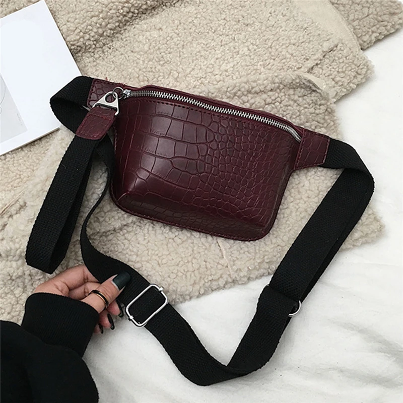 wine red Разноцветная сумка-мессенджер из крокодиловой кожи, женская сумка-клатч из искусственной кожи, сумка через плечо, модная Высококачественная женская сумка - Цвет: wine red