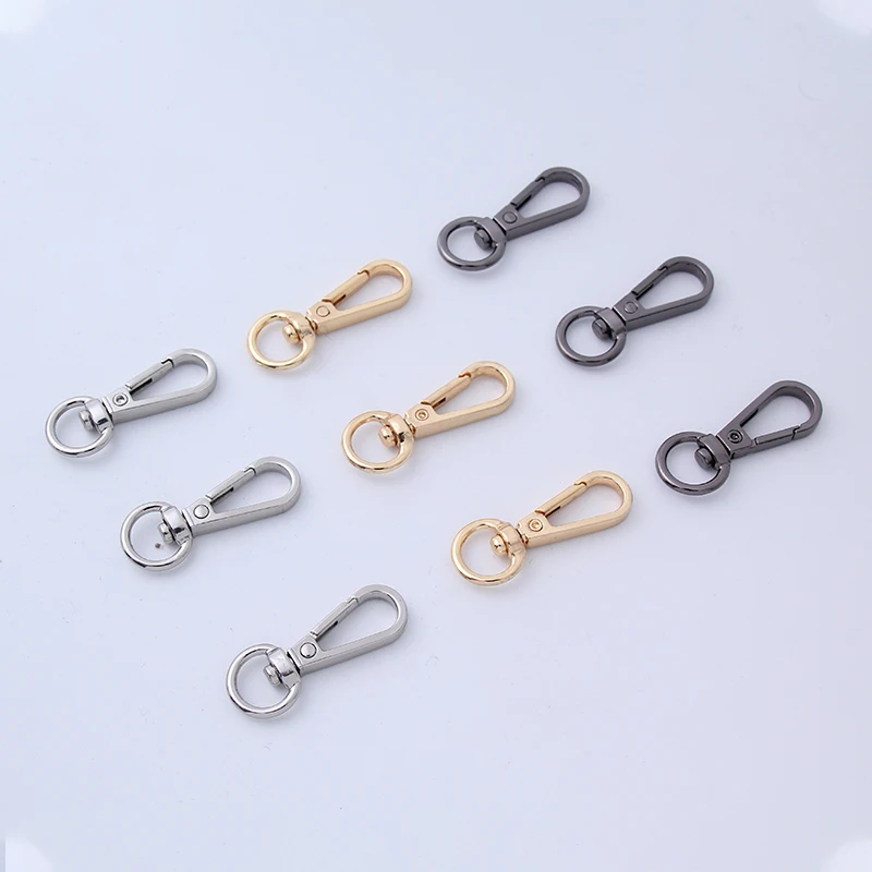 5 pcs Pack Metal Lobster Clasps Swivel Clips Hooks Key Ring Keychain Many Colors