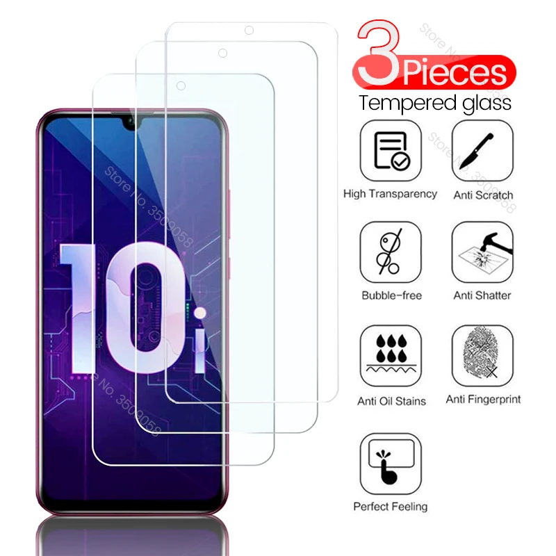 honor 9x premium glass 3-1Pcs protective 20e 20s 20 lite 10 light 10i 8 pro 8s prime safty armored protection films | Мобильные