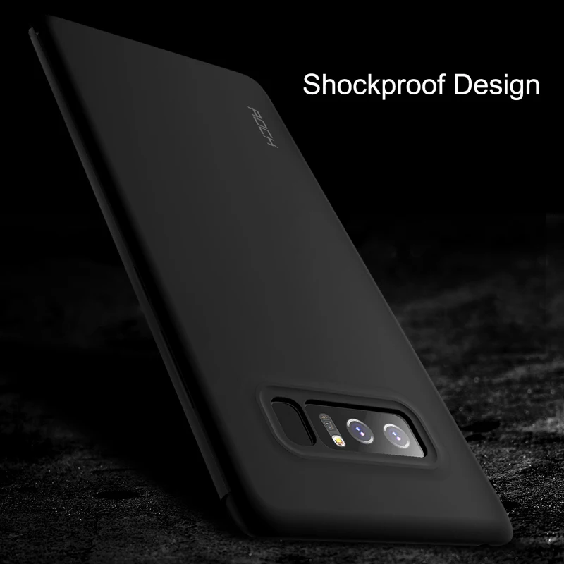 ROCK Dr. V полупрозрачный полноэкранный флип-чехол с окошком для samsung Galaxy Note 8 6,3 дюймов чехол для телефона высокое качество