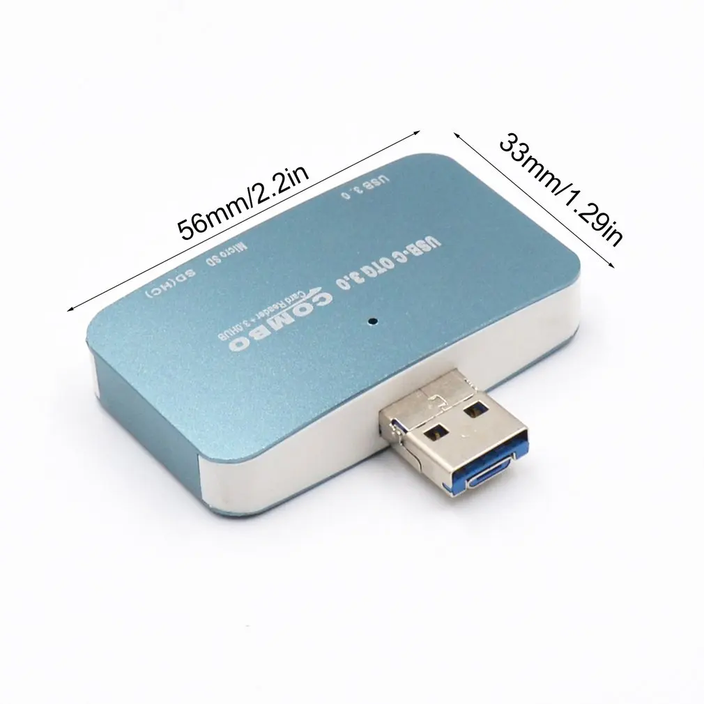 Кард-ридер USB 3,0 все в одном SD/Micro SD Compact Flash смарт-карта памяти Адаптер Тип C OTG SD кард-ридер
