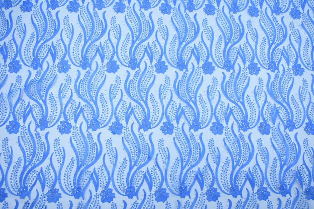 Новейший кремовый цвет Африканское молочного цвета Шелковое кружево ткань с бисером высокое качество Французский Тюль кружевная ткань для платьев шелковая ткань 1535