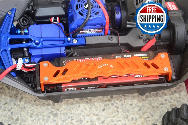 Аккумуляторная пластина из алюминиевого сплава для TRAXXAS 1/10 MAXX MONSTER TRUCK 89076 4